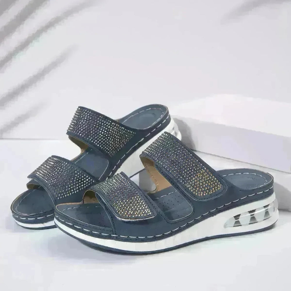 Summer Rhinestone Sandals: Non-slip, Chic & Casual - EX-STOCK CANADA