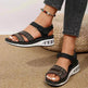 Summer Rhinestone Wedges Sandals Casual Sports Air Cushion Bottom Beach Shoes For Women Roman Sandals - EX-STOCK Canada