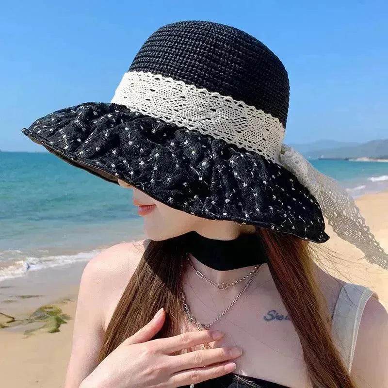 Summer Seaside Vacation Sun Protection Sun Hat Fashion Foldable - EX-STOCK Canada