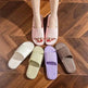 Summer Slipper Indoor House Shoes For Men Women Couples Solid Color Rhombus Striped Non-slip Bathroom Slippers - EX-STOCK Canada