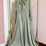 Satin Abaya Dress for Beautiful Muslim Arab Dubai Turkey Middle Eastern Women Party Abaya - EX-STOCK Canada