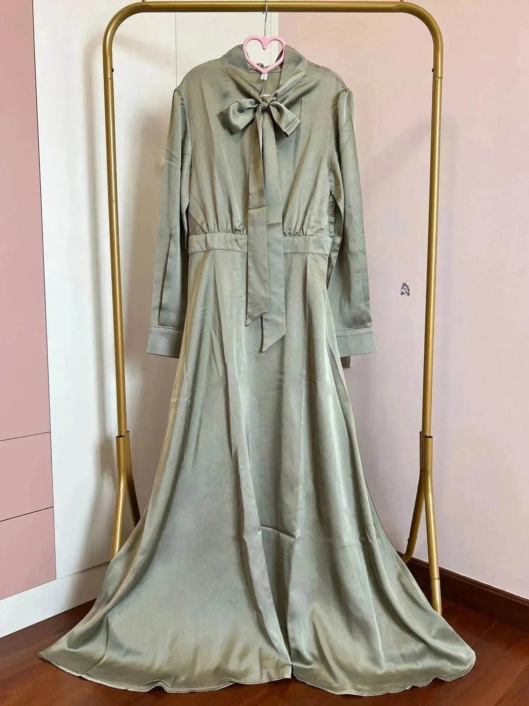 Satin Abaya Dress for Beautiful Muslim Arab Dubai Turkey Middle Eastern Women Party Abaya - EX-STOCK Canada