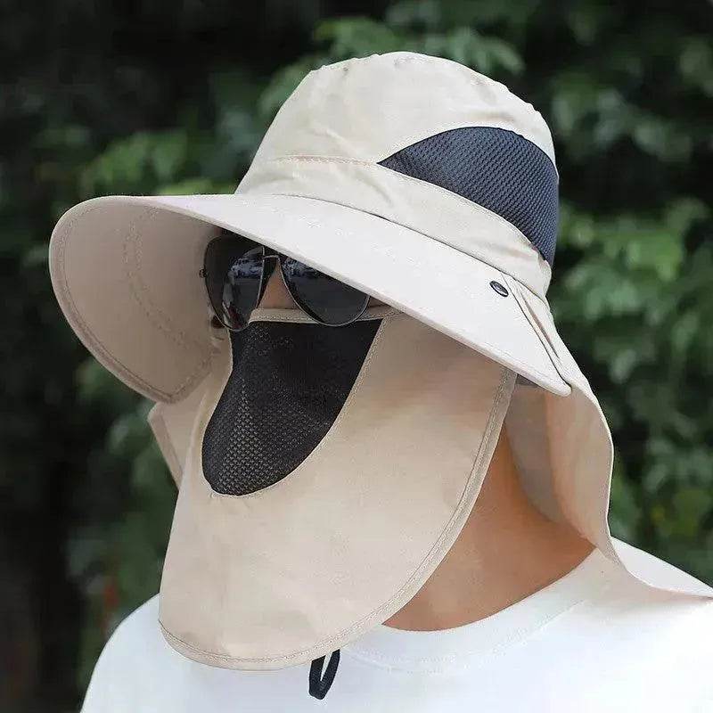 Summer Sunhat Men's Sun Protection Hat With Shawl And Neck Protection Design Breathable Anti-UV And Insect-proof Hiking Fishing Hat Outdoor - EX-STOCK Canada