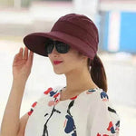 Summer Sunshade Ladies Foldable Summer Hat - EX-STOCK Canada