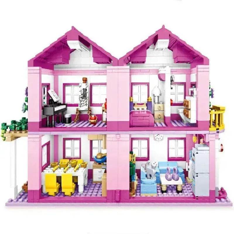 Summer Villa Play House Children's Educational Building Blocks Toys - EX-STOCK Canada