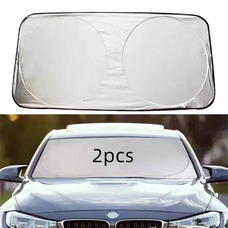 Sun block coated silver cloth material double circle - EX-STOCK Canada