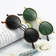 Sunscreen Retro Style Round Frame Metal Sunglasses - EX-STOCK CANADA