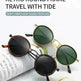 Sunscreen Retro Style Round Frame Metal Sunglasses - EX-STOCK CANADA