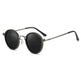 Sunscreen Retro Style Round Frame Metal Sunglasses - EX-STOCK CANADA