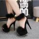 Super High Heel Plush Sandals Women's Thin Heel - EX-STOCK Canada
