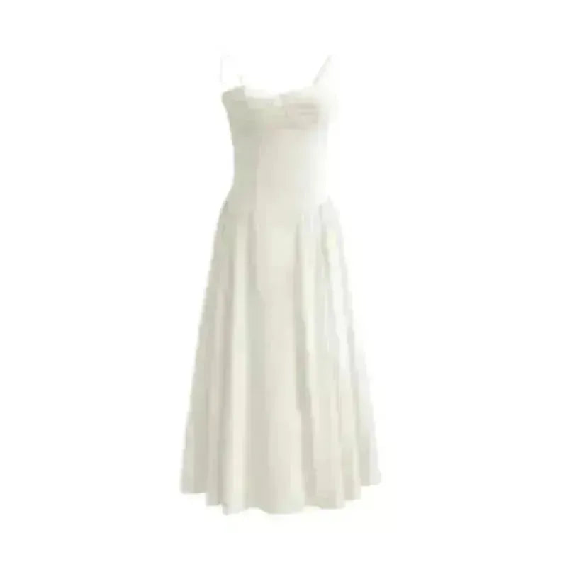 Suspender Dress Summer Elegant Low-cut Slim Backless Sling Dress For Women Clothing Party Evening - EX-STOCK CANADA