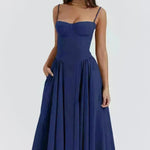 Suspender Dress Summer Elegant Low-cut Slim Backless Sling Dress For Women Clothing Party Evening - EX-STOCK CANADA