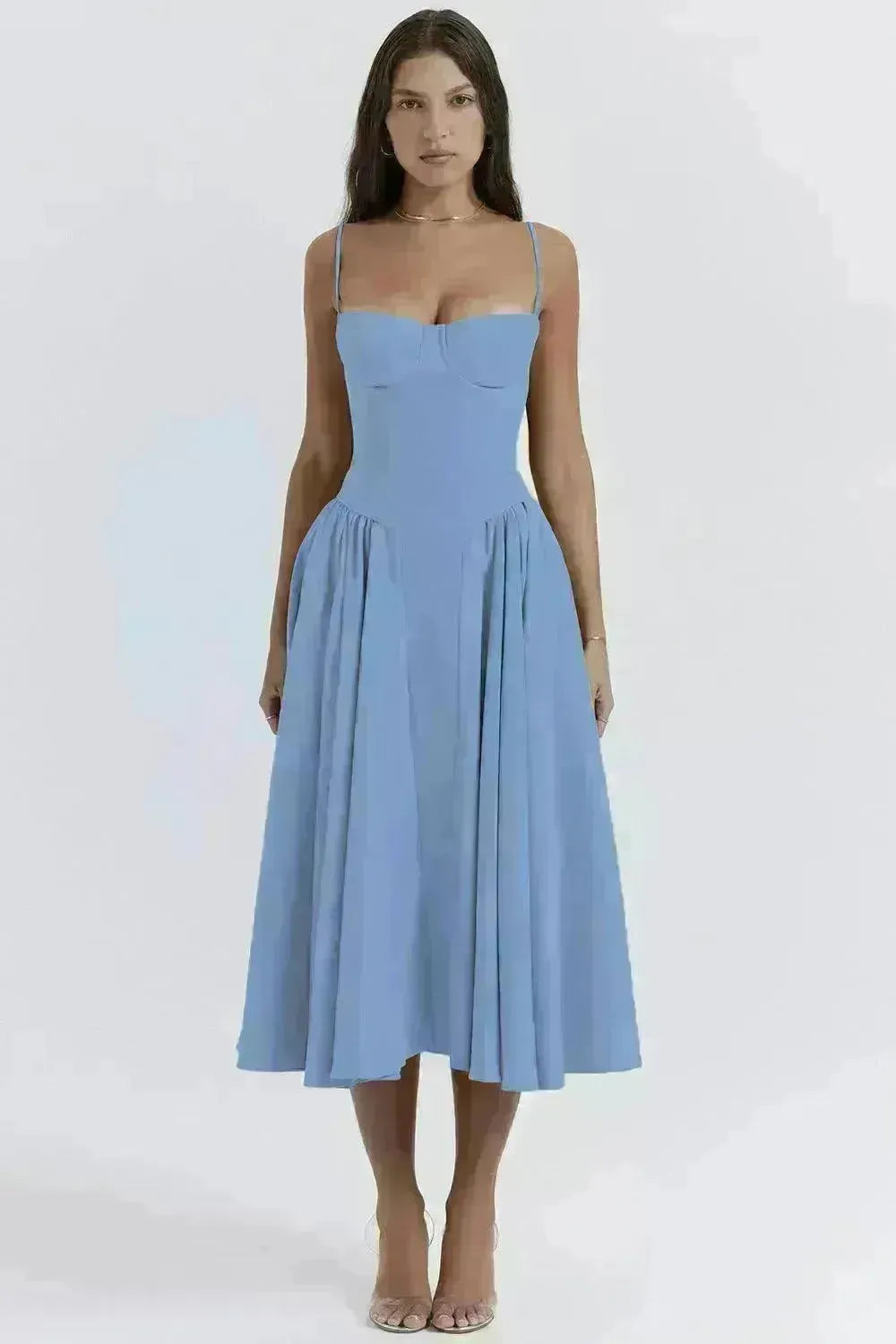 Suspender Dress Summer Elegant Low-cut Slim Backless Sling Dress For Women Clothing Party Evening - EX-STOCK CANADA