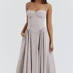 Suspender Dress Summer Elegant Low-cut Slim Backless Sling Dress For Women Clothing Party Evening - EX-STOCK CANADA