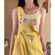 Suspender Pants High Waist Loose Straight Slimming Women - EX-STOCK CANADA