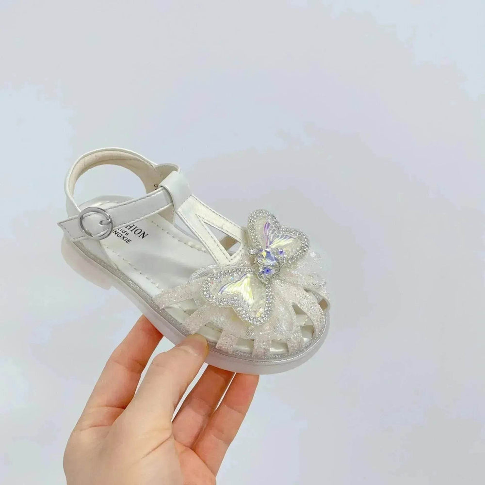 Sweet Western Style Mermaid Tail Bowknot Baby Hollow Out Bird's Nest Sandal - EX-STOCK Canada