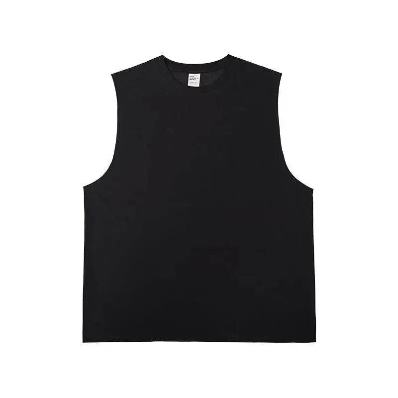 Technology Quick-drying Breathable Round Neck Solid Color Basic Loose Underwaist Tank Neutral - EX-STOCK Canada