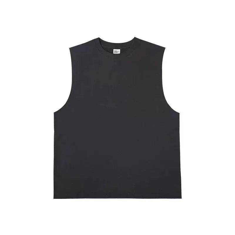 Technology Quick-drying Breathable Round Neck Solid Color Basic Loose Underwaist Tank Neutral - EX-STOCK Canada