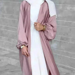 Temperament commute Middle East Arab Dubai Abaya Dress White Sleeveless Pleated Bottoming Vest Lined Dress - EX-STOCK Canada