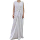 Temperament commute Middle East Arab Dubai Abaya Dress White Sleeveless Pleated Bottoming Vest Lined Dress - EX-STOCK Canada