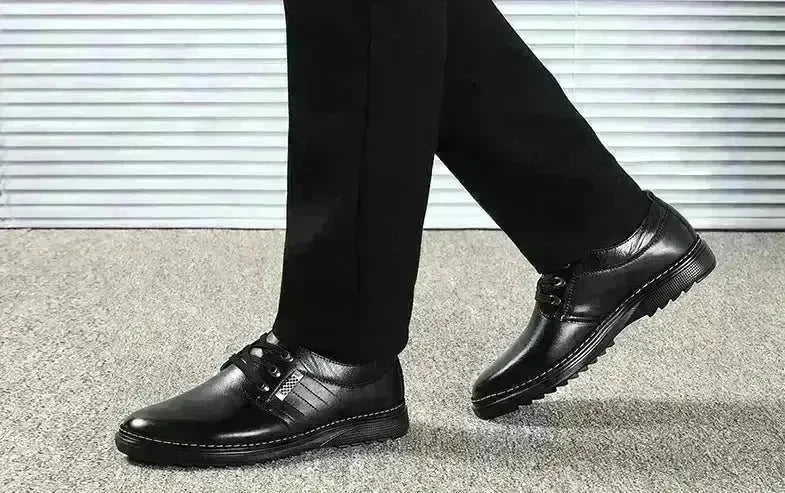 The new shoes shoes fall men's business casual shoes men shoes shoes round British Dad - EX-STOCK CANADA