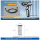 The Third Gear Adjustable Strong Supercharged Shower Head Household Bath Shower Hose Shower Head - EX-STOCK Canada