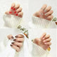 Thermal Semi-curing Nail Beauty Full Stickers Phototherapy Gel Semi Cured Gel Nail Sticker - EX-STOCK CANADA