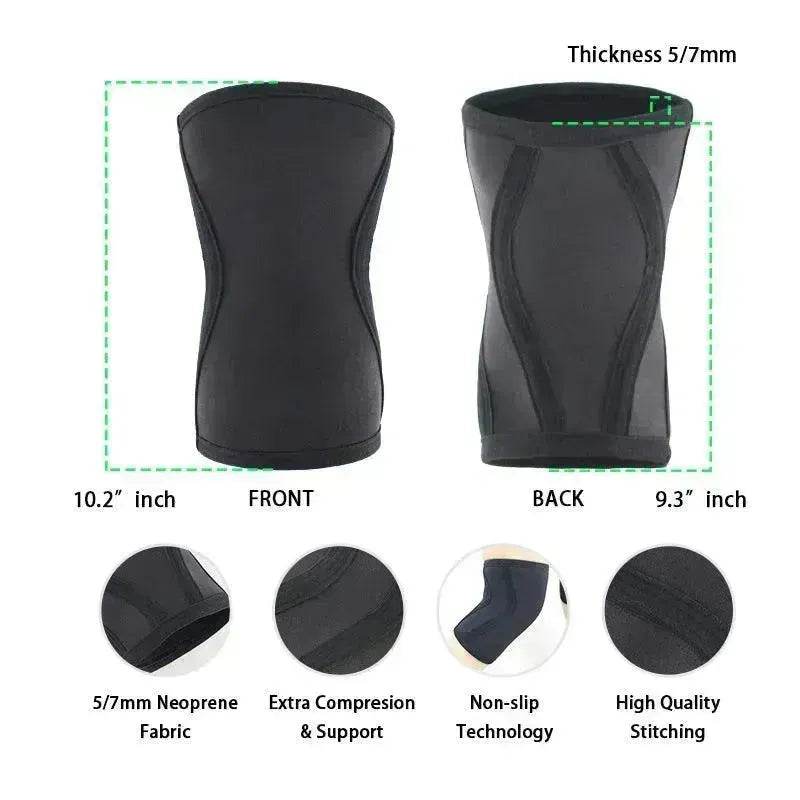 Thick Neoprene Gym Weightlifting Knee Pads - EX-STOCK Canada
