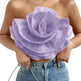 Three-dimensional Organza Flower Small Sling Chest-wrapped Vest - EX-STOCK CANADA