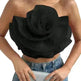 Three-dimensional Organza Flower Small Sling Chest-wrapped Vest - EX-STOCK CANADA