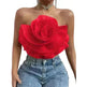 Three-dimensional Organza Flower Small Sling Chest-wrapped Vest - EX-STOCK CANADA
