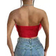 Three-dimensional Organza Flower Small Sling Chest-wrapped Vest - EX-STOCK CANADA