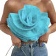 Three-dimensional Organza Flower Small Sling Chest-wrapped Vest - EX-STOCK CANADA