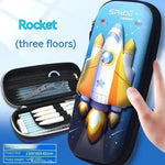 Three-dimensional Pencil Case Primary School Kindergarten Cartoon Large Capacity Pencil Case Pencil Box - EX-STOCK Canada