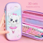 Three-dimensional Pencil Case Primary School Kindergarten Cartoon Large Capacity Pencil Case Pencil Box - EX-STOCK Canada