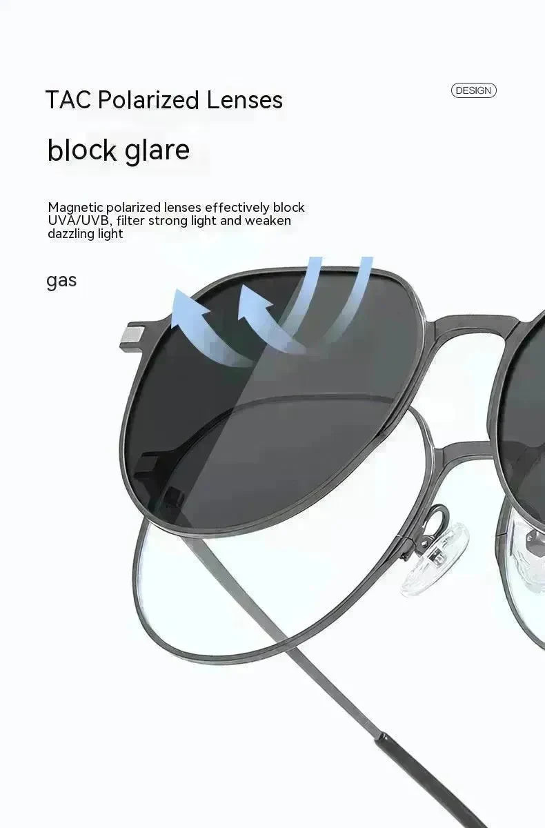 Three-in-one Polarized Sunglasses Magnetic Suction - EX-STOCK CANADA
