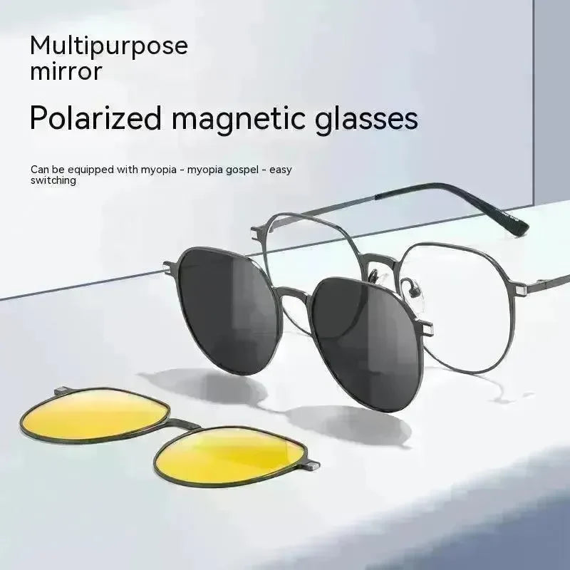 Three-in-one Polarized Sunglasses Magnetic Suction - EX-STOCK CANADA