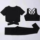 Three-piece speed suit for gym yoga wear - EX-STOCK Canada