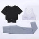 Three-piece speed suit for gym yoga wear - EX-STOCK Canada