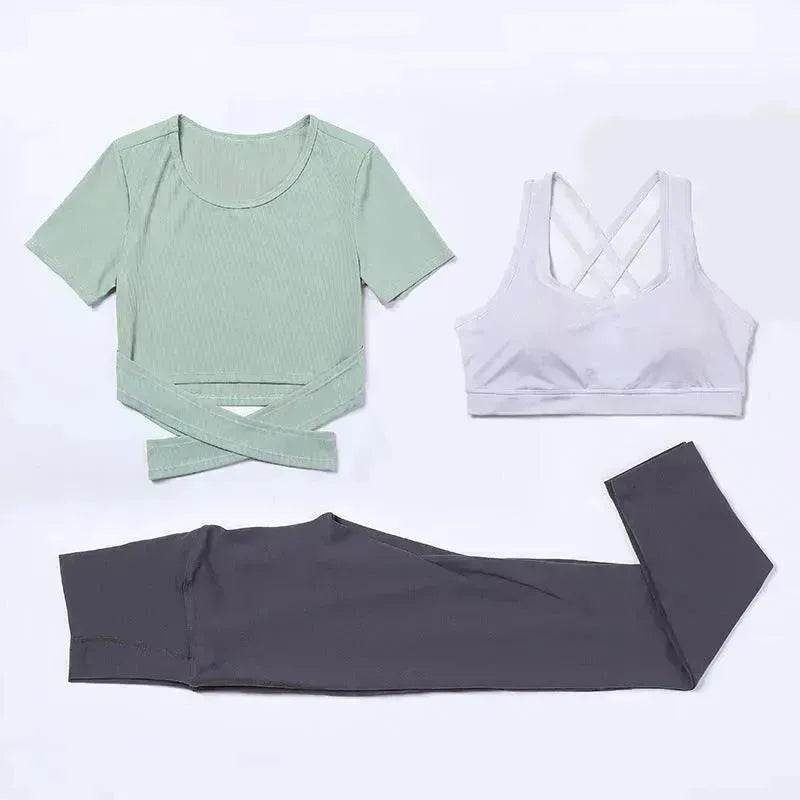 Three-piece speed suit for gym yoga wear - EX-STOCK Canada