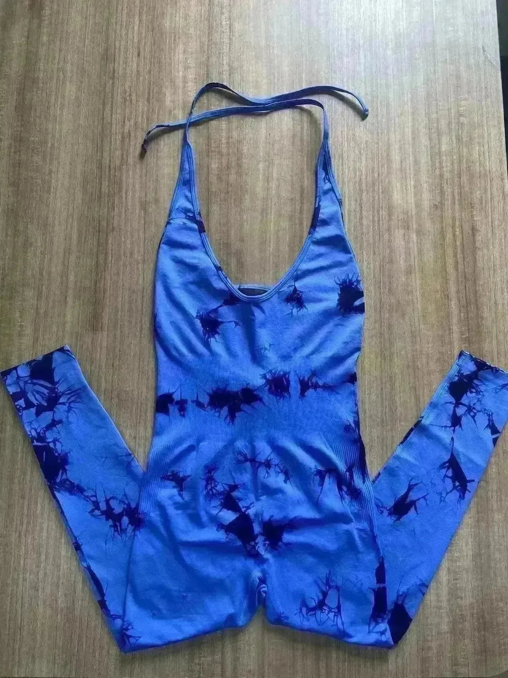 Tie-dyed Yoga Clothes Women's Peach Hip Raise Jumpsuit - EX-STOCK CANADA
