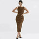 Tight Side Slit Pleated Party Party Dress Women - EX-STOCK CANADA