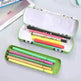 Tinplate Car Trolley Double-layer Stationery Box Racing Shape Pencil Case Cartoon Pattern Pencil Case - EX-STOCK CANADA