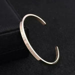 Titanium Steel Open-end Engraved Fashion Bracelet for Women - EX-STOCK CANADA