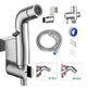 Toilet Spray Cleaner Stainless Steel Toilet Companion, Button Water Stop, Dual Function. - EX-STOCK Canada