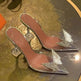 Transparent Baotou Thick Heel High Heel Sndals Women - EX-STOCK Canada
