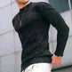 Trend Crew-neck Pullover Loose Knitted Long-sleeved Cotton Top - EX-STOCK CANADA