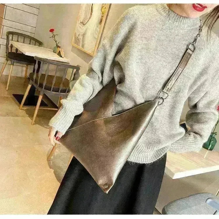 Trendy Casual Pleated Chain Zipper Women Handbag - EX-STOCK CANADA