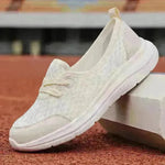 Trendy Lace-up Mesh Sneakers Fashion Sports Shoes Women Solid Cozy Flats Shoes sneakers for women - EX-STOCK CANADA