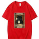 Trendy Short Sleeve Cat Poster Printed Unisex Casual T-shirt - EX-STOCK CANADA